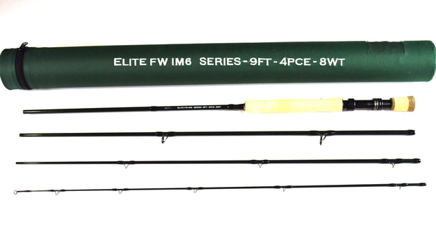 Elite IM6 FW Series Fly Rod - 9" 4pce- Line Weight 8 - DNA FISHING TACKLE