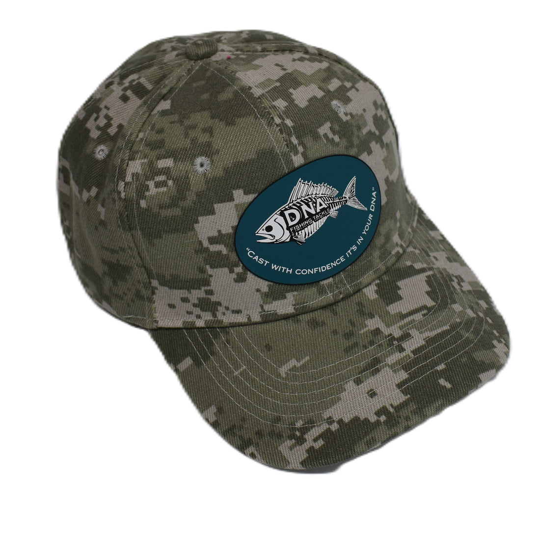 Tactical Camo Fishing Cap (DNA FISH PATCH LOGO) | DNA FISHING TACKLE