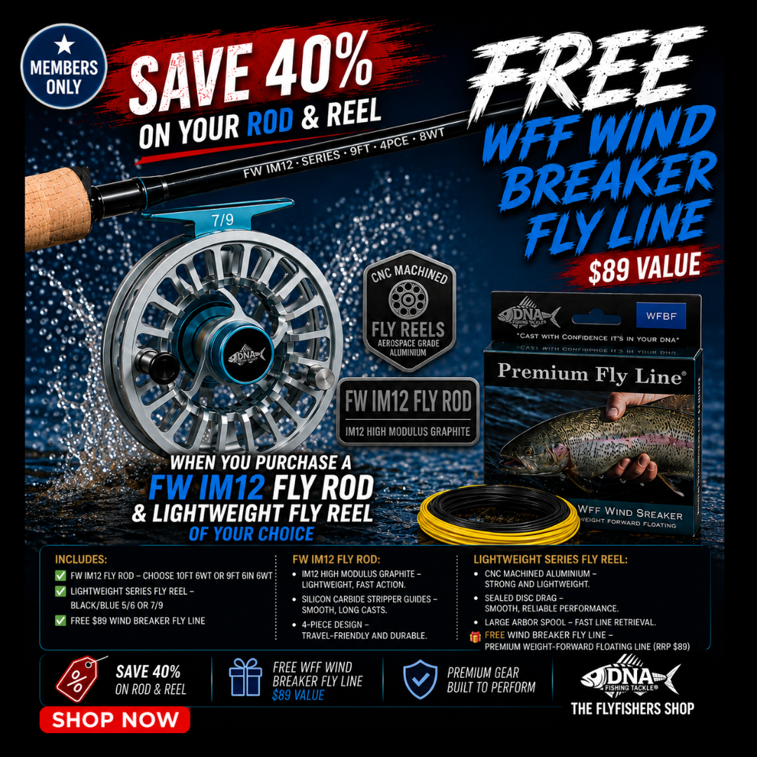 Mix & Match FW IM12 Fly Rod & Lightweight Fly Reel +Free $89 Windbreaker Fly Line